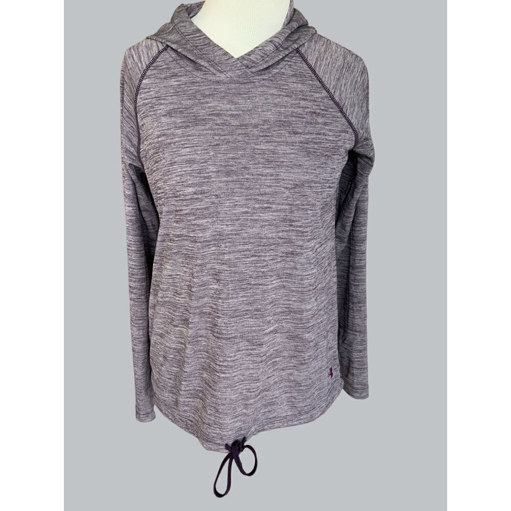 UNDER ARMOUR LADIES LS HOODED ATHLEISURE ATHLETIC HEATGEAR LOOSE FIT EUC S